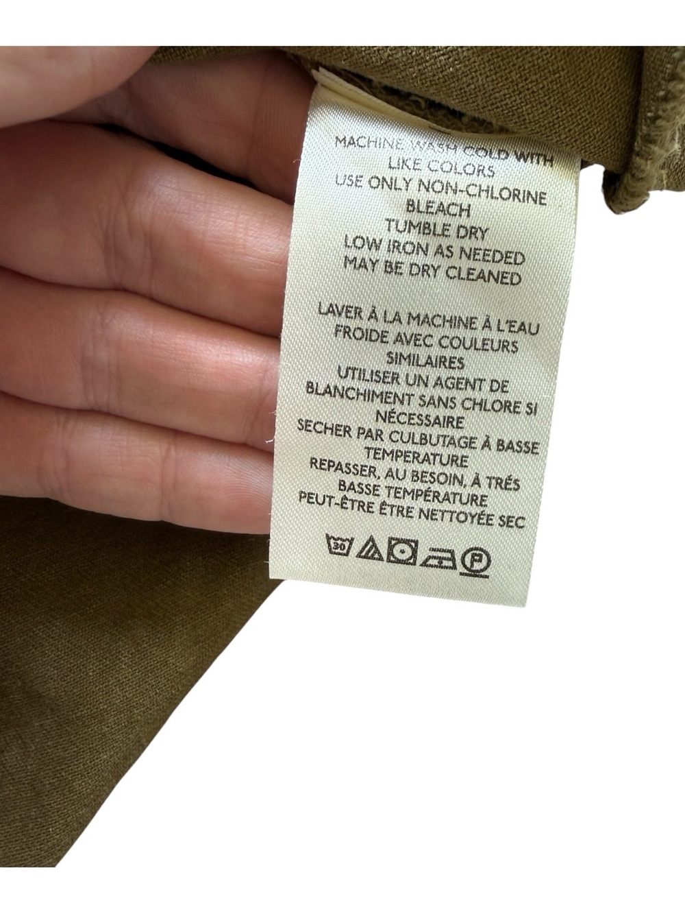 Free People We The Free Olive Utility Vest Oversized Distressed Cotton Military - Picture 9 of 12